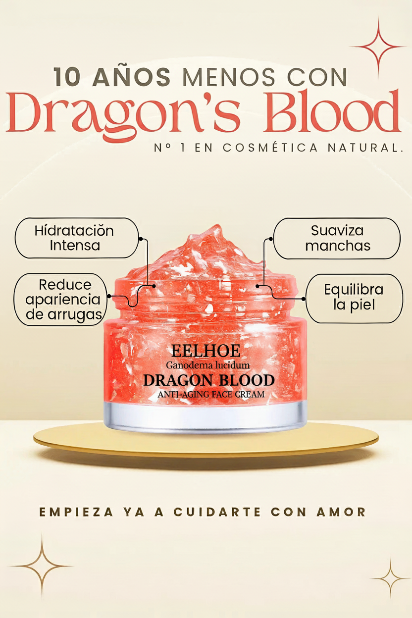 ¡10 Años Menos! Dragon's Blood - Crema Facial Rejuvenecedora