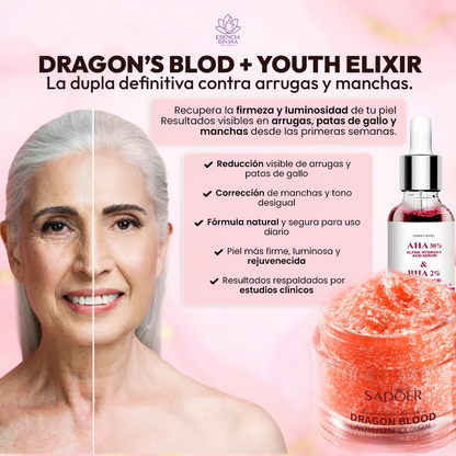 DRAGON'S BLOOD + YOUTH ELIXIR - La dupla definitiva contra arrugas y manchas